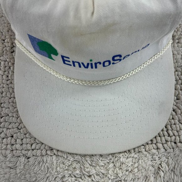 VINTAGE ENVIROSERVE SNAPBACK TRUCKER ROPE HAT OSFA GRAPHIC CAP - Picture 9 of 11
